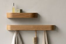 Wandgarderobe Hakenleiste aus Holz - EPOCH RACK von Menu