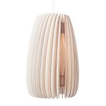 Pendelleuchte SECUNDUM von Schneid - Moderne Designerleuchte aus Holzlamellen SECUNDUM von Schneid - Pendelleuchte aus Holzlamellen