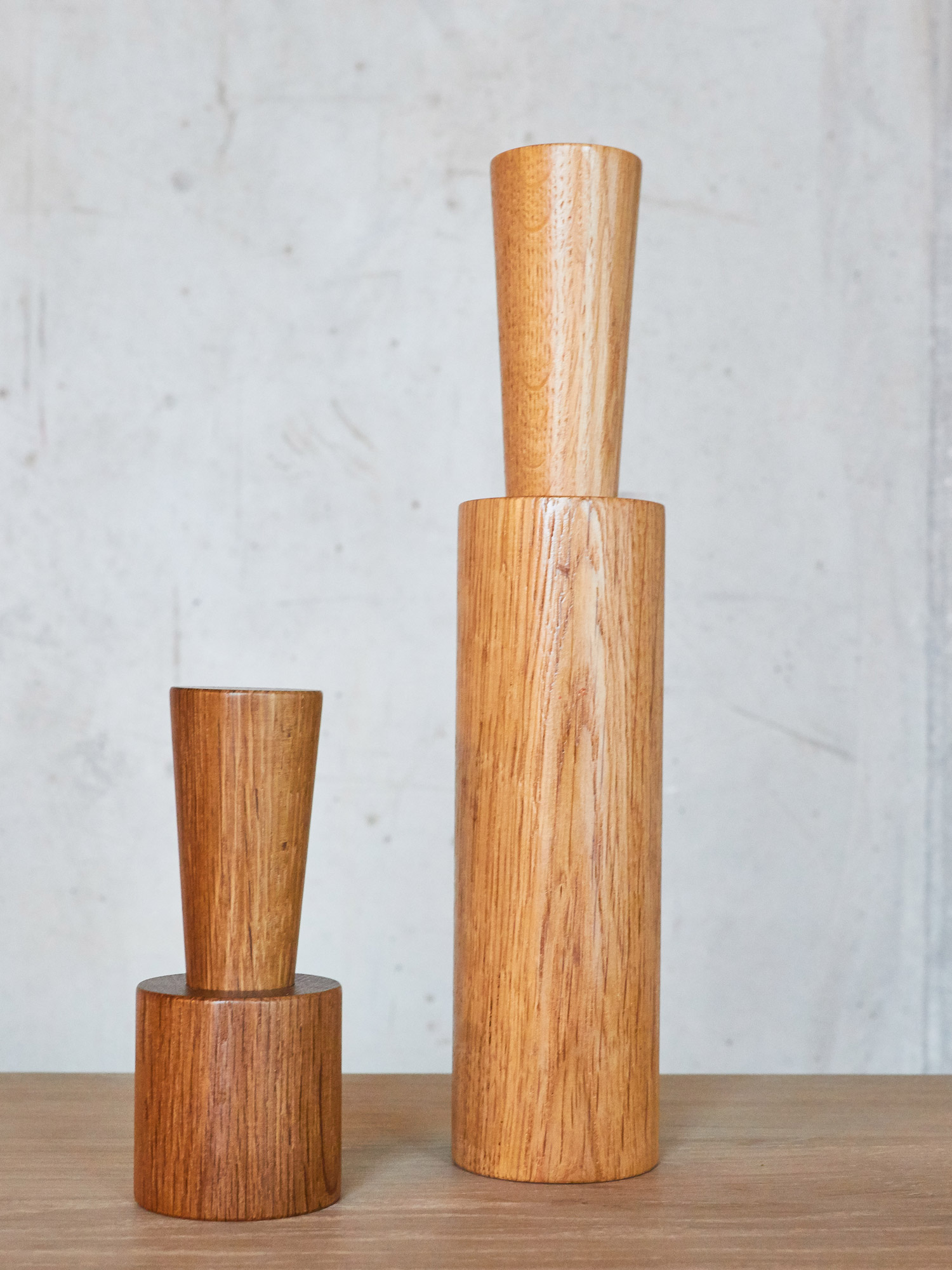 2 Pfeffermühlen aus Holz Salzmühlen Holz Gewürzmühlen Set groß Keramikmahlwerk 