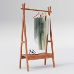 Kleiderständer aus Massivholz in Kernbuche- Der Theo von Sixay