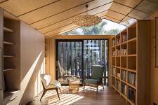 Hängeleuchte aus Holz in Bambus - FLAX von David Trubridge