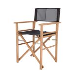 MAXX von Jan Kurtz Regiestuhl aus Holz mit Bezug in schwarz