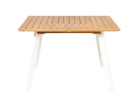 Gartentisch aus Holz quadratisch mit Alu - 120x120 - LUNA von Traditional Teak