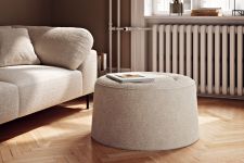 gepolsterter Hocker Praline Pouf von Woud
