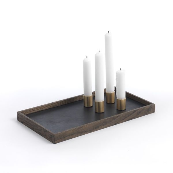 HolzzDesignPur | Tablett TRAY DE LUXE The Kerzenhalter Oak von Men CANDLE