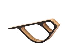 Bezaubernder Vogel PIEP aus schwarz lackiertem Holz  Vogel aus Holz schwarz lackiert von MÜLLERNKONTOR - PIEP