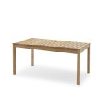 160 x 90 cm großer Gartentisch PLANK aus FSC-zertifiziertem Teakholz von Skagerak PLANK TABLE 160 - Skagerak Gartentisch aus Teakholz