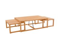 Tischnest aus Outdoor Loungetisch MAXIMA SIDE AND COFFEE TABLE von Traditional Teak
