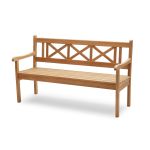 Stilvolle Gartenbank SKAGEN aus Teakholz von Skagerak  SKAGEN von Skagerak - Gartenbank aus Teakholz