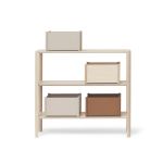 Offenes Regal aus Holz aus Eiche, weiß - LEAF SHELF von Form and Refine