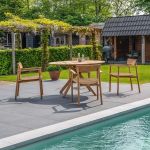 Traditional Teak CARMEN DINING CHAIR - Outdoor Armlehnstuhl aus Holz-Teak