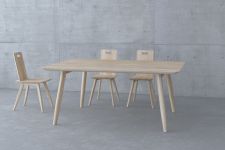 Moderner Brettstuhl aus Holz AETAS von vitamin design