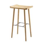 Eleganter Barhocker aus Eichenholz geölt Scala Bar Stool in 74cm von Ekta Living