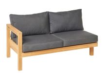 2-Sitzer Gartensofa MAXIMA mit der Armlehne auf der rechten Seite von Traditional Teak Gartensofa mit Armlehne rechts von Traditional Teak - MAXIMA