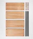 Aufbauset für das modulare Regalsystem SHLEVING SYSTEM in der Größe Medium modulares Regalsystem Medium - SHELVING SYSTEM von Moebe