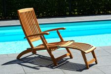 verstellbarer Deckchair ALEXANDRA aus Teakholz