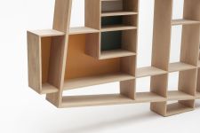 Wand Bücherregal aus Massivholz - FRISCO von Drugeot Manufacture