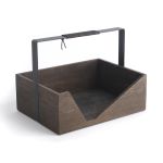 Design Zeitschriftenablage in Eiche schwarz geölt - CARRIE von The Oak Men