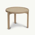 Couchtisch mit einem Durchmesser von 48 cm aus Eschenholz - INDSKUD TRAY TABLE von Skagerak