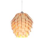 Die formschöne Pendelleuchte SCOTS aus hellem Eschenholzfurnier Pendelleuchte SCOTS LIGHT von Tom Raffield in Esche