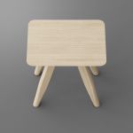 Der Holzhocker AETAS von vitamin design eignet sich auch ideal als kleiner Beistelltisch Hocker Massivholz Ahorn geklakt AETAS von vitamin design