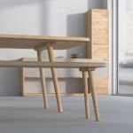 vitamin design - UNA Massivholz Esszimmertisch, Ansicht von unten