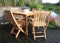 Klappstuhl aus Teakholz - Terrassenstuhl VICTORIA