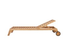 Gartenliege aus Teakholz mit verstellbarer Rückenlehne - LUNA LOUNGER von Traditional Teak