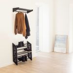 modernes Garderobenset in Eiche schwarz MOODRACK & MOODSTAND von Roon und Rahn