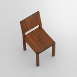 massiver Holzstuhl in Amerikanischem Nussbaum - TAU von vitamin design