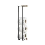 by Wirth BATHROOM RACK - Handtuchhalter aus Holz und Metall für die Wand