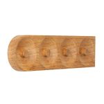 Wandhaken aus Eiche mit 4 Haken -Solid Hook von We Do Wood