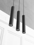 LED Pendelleuchte im Set aus Eiche schwarz - die CHIMES LAMP von Umage