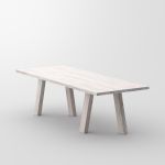 Der moderne Esstisch GO von vitamin design in Asteiche weiß geölt Tisch modern in Asteiche weiß geölt GO von vitmain design