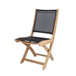 Balkonset klappbar mit Stuhl in schwarzem Batyline Bezug TOWN & JUMP von Jan Kurtz