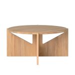 Schlichter runder Sofatisch XL TABLE in Eiche hell geölt von Kristina Dam XL TABLE von Kristina Dam - Sofatisch rund aus Holz