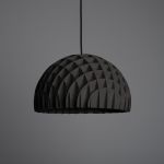 Designer Esstischleuchte aus Holz in schwarz - AC PENDANT von LAWA