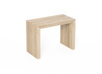 Sitzbank BANK ohne Lehne von Raumgestalt mit Holzlamellen in Eiche natur und einer Länge von 60 cm  Sitzbank ohne Lehne mit Holzlamellen und 60 cm natur von Raumgestalt - BANK