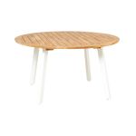 Gartentisch aus Teak & Aluminium in weiss - DIANA MOSAIC von Traditional Teak