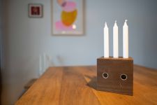Holz Kerzenständer als Würfel - LICHTWÜRFEL von Raumgestalt 