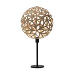 Design Nachttischlampe FLORAL von David Trubridge in Bambus caramel Design Nachttischlampe aus Bambus in caramel - FLORAL von David Trubridge