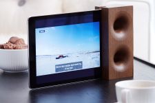 Lautsprecher für Tablet aus Holz in Eiche - SONO AMBRA TABLET von We Do Wood
