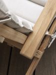 Deck Chair aus Teakholz im Detail BM5565 Teak Deck Chair extended von Carl Hansen and Son