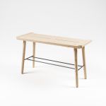 Sitzbank Zweisitzer aus Holz in Eiche geseift - SCALA BENCH SMALL von by Wirth