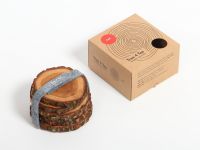 Untersetzer aus einer Holz Baumscheibe der Eiche - TREE4TEA von Rio Lindo