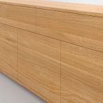 Vitamin design LINEA Sidebord in Eiche geölt mit grifflosen Schubladen