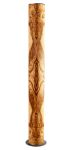 Designer Stehlampe mit 160 cm Höhe in Olivesche Maser LUCERNA von LeuchtNatur 