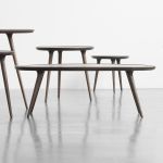 ACCENT LOUNGE TABLE von Mater - ovaler Couchtisch in Eiche sirka-grau gebeizt