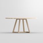 runder Esstisch Massivholz in Eiche roh MARGO RUND von vitamin design