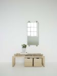 Die CUTTER-Serie von Skagerak umfasst neben der CUTTER BENCH Sitzbank auch noch den Wandspiegel CUTTER und die CUTTER BOX Holzkisten Sitzbank aus Holz - CUTTER BENCH mit CUTTER BOX und Wandspiegel CUTTER von Skagerak